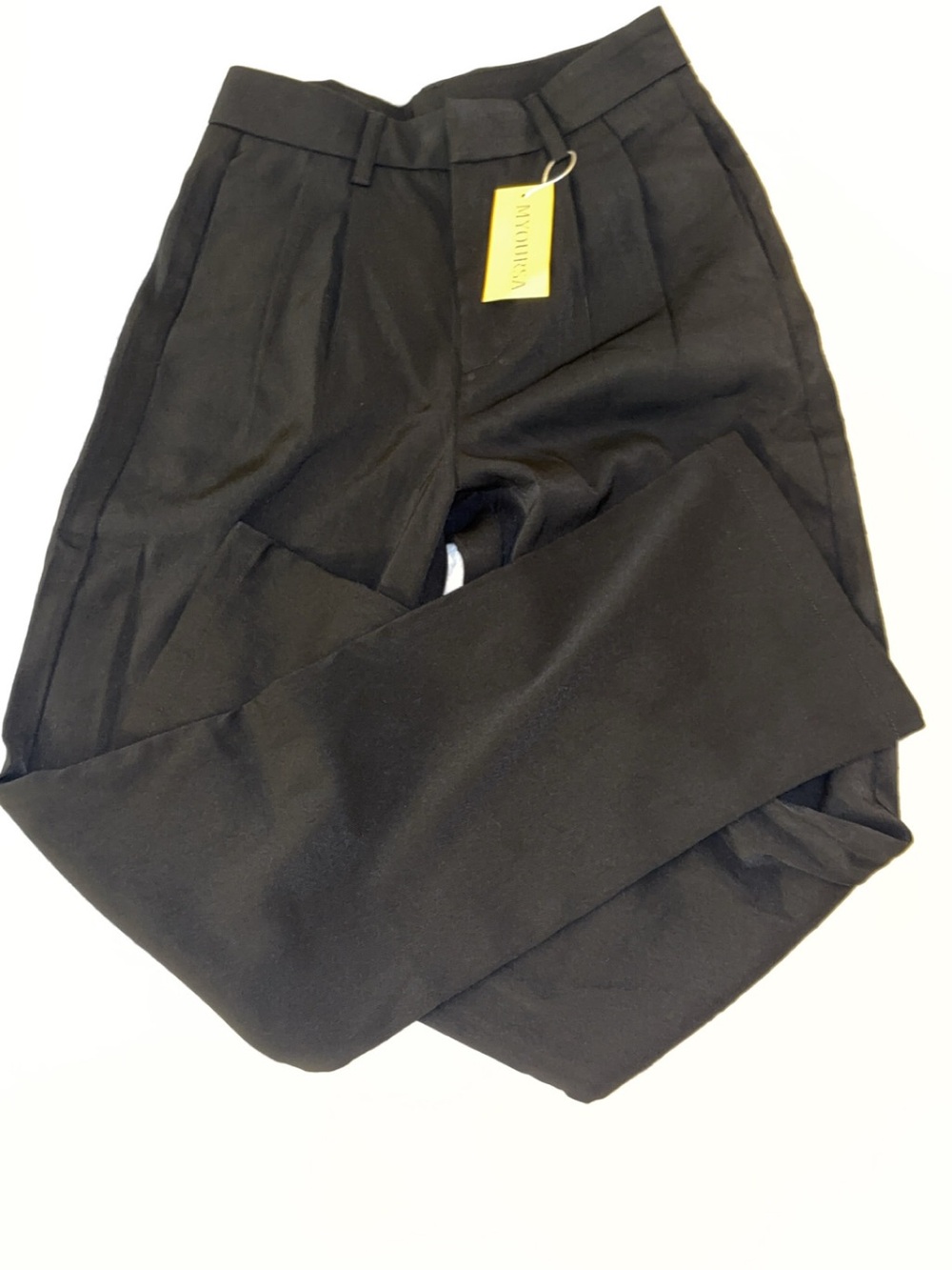 SHEIN Black High-Waist Tailored Pants